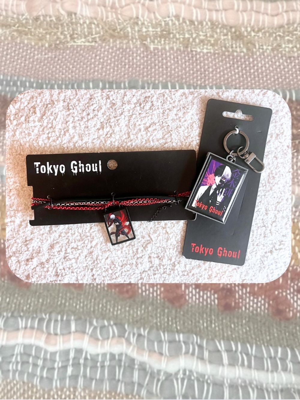 (necklace)🎉Bundle of Anime Tokyo Ghoul Keychain & Choker Necklace